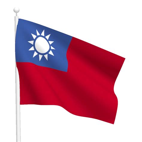 The flag of taiwan (also, the flag of republic of china as the roc relocated to taiwan after its defeat in mainland china) is also known as the white sun in the blue sky, although the more precise description would be white sun, blue sky, and red land. Polyester Taiwan Flag (Light Duty) | Flags International