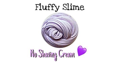 Diy Fluffy Slime Without Shaving Cream Youtube