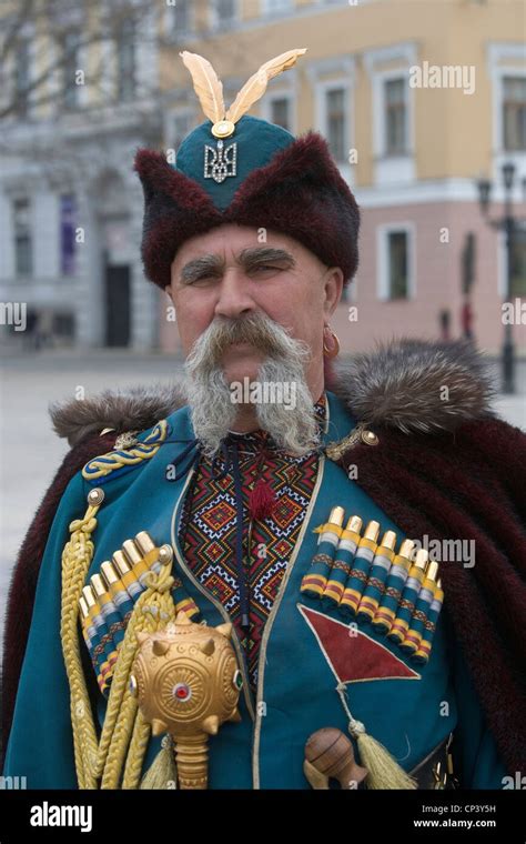 Ukraine Odessa In Traditional Cossack Costume Stock Photo Alamy
