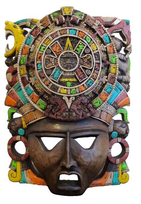 Mayan Mask Aztec Calendar