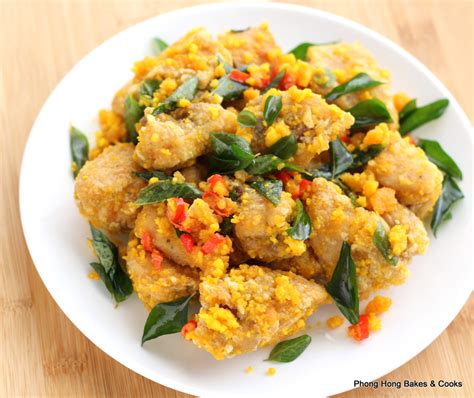 In a frying pan/wok, melt the butter. Phong Hong Bakes and Cooks!: Salted Egg Yolk Chicken