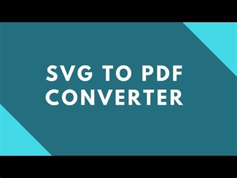 How to convert svg to pdf ? - Files For Cricut & Silhouette Plus