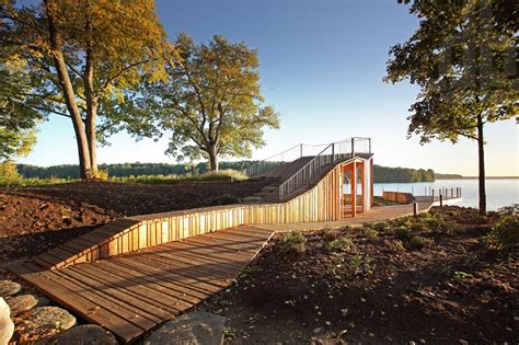 View Terrace Pavilion Merges With The Garden Of Destiny In Latvia