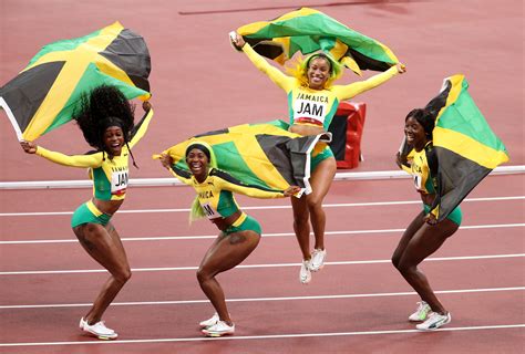 sha carri richardson to race team jamaica tokyo olympic medalists