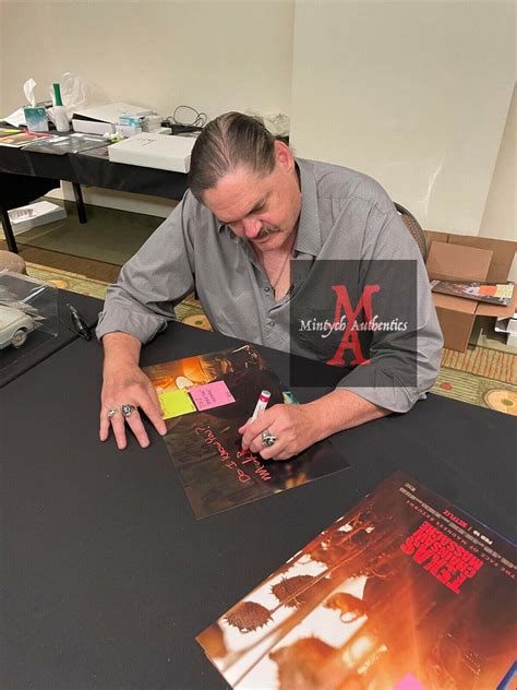 Mark Burnham Signed 11x17 Photo Leatherface Texas Chainsaw Massacre