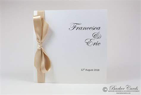 Classic Wedding Invitation Cards Classic Bow