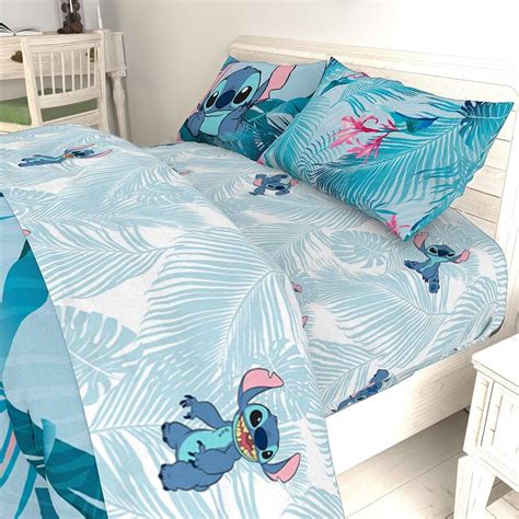 Buy Jay Franco Disney Lilo And Stitch Floral Fun 7 Piece Queen Bed Set