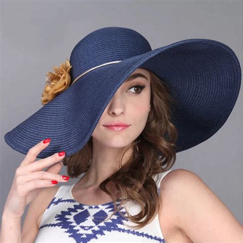 Fs Fashion 2018 Sun Hat For Womens Beach Summer Flower Straw Hats Large