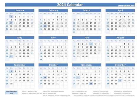 Holidays 2024 Calendar Usa Amitie Andriette