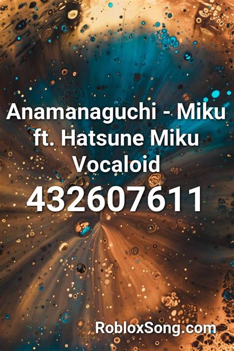 Anamanaguchi Miku Ft Hatsune Miku Vocaloid Roblox Id