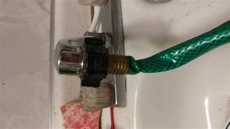 Sink has two hoses that came with a sink is not up a sink like. Sink faucet hook up hoses | How to Connect a Hose to an ...