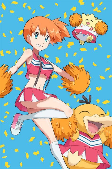 Misty Psyduck And Togepi Pokemon And More Drawn By Pokemoa Danbooru