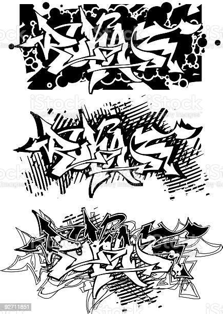 Graffiti Stock Illustration Download Image Now Graffiti Label