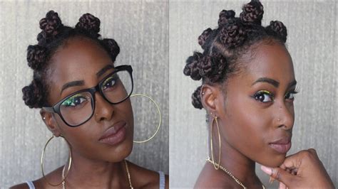 Bantu knot hairstyles for short hair can be tricky. Bantu Knots On TWA/ Short Natural Hair - YouTube
