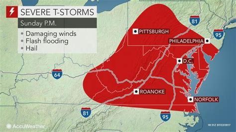 Thunderstorms Damaging Winds To Sweep Across New Jersey Forecasters