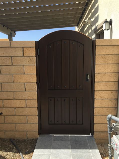 Custom Wood Gate By Garden Passages Arch Top Tuscan Style With