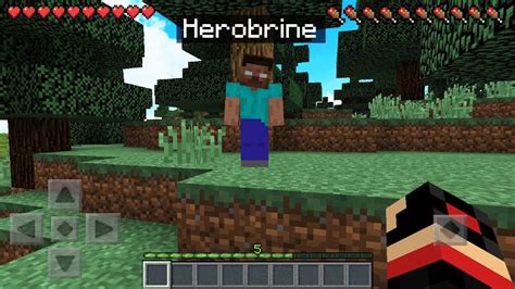 I Found Herobrine In Minecraft Pocket Edition Youtube