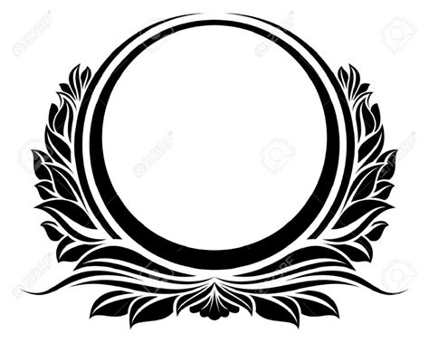 Black Circle Frame Circle Frames Wall Sticker Design Circle