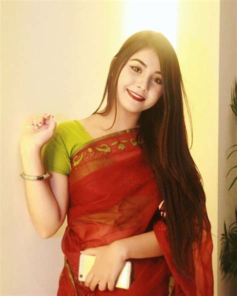 Cute Bangladeshi Girl In Red Sharee Girl Fashion Bangladeshi