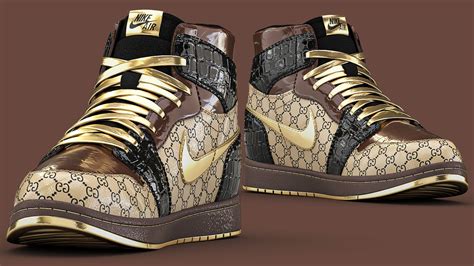 Jordan Gucci Sneakers 3d Model Cgtrader