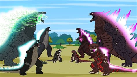 Godzilla Vs Shin Godzilla Atomic Breath Godzilla Cartoon Compilation