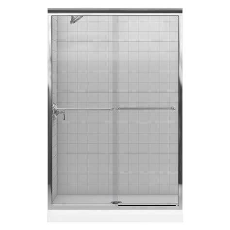 Shop Kohler Fluence 44 In To 47 In W X 70 In H Frameless Sliding Shower Door At