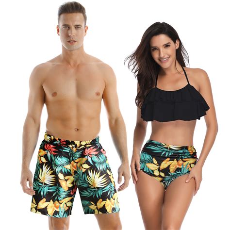 couples matching swimsuit couples s beach wear mens etsy uk