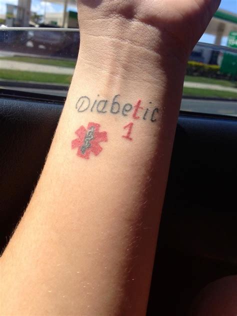 Type 1 Diabetes Tattoo Praying For A Cure Pinterest