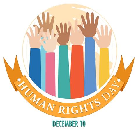 Premium Vector World Human Rights Day Poster Design