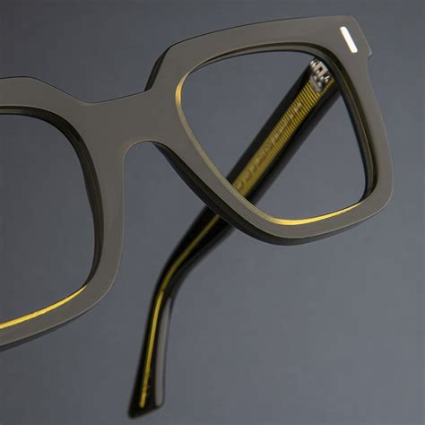 1305 optical square glasses yellow on black cutler and gross