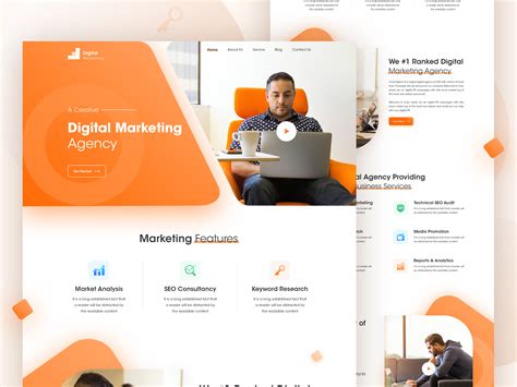 Digital Marketing agency Landing Page | Marketing agency website