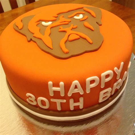 Cleveland Browns Birthday Cake Dawg Pound Brown And Orange Nfl Nfl Browns Cleveland Browns