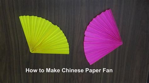 How To Make Chinese Paper Fansimple Origamimake Hand Fan With Paper