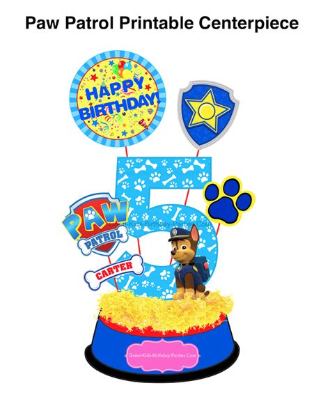 Check out my selection of birthday & baby shower printables for your event! Paw Patrol Birthday