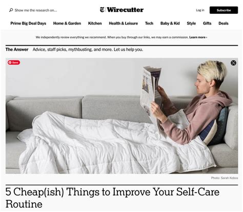 Nyt Wirecutter 5 Cheapish Things To Improve Your Self Care Routine Paperage