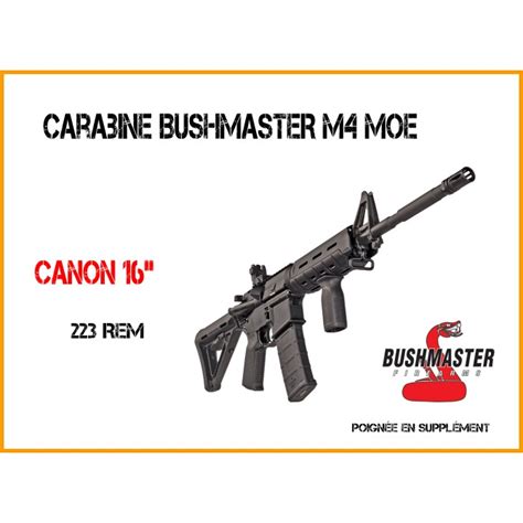 Pack Carabine BUSHMASTER M4 MOE VORTEX CROSSFIRE