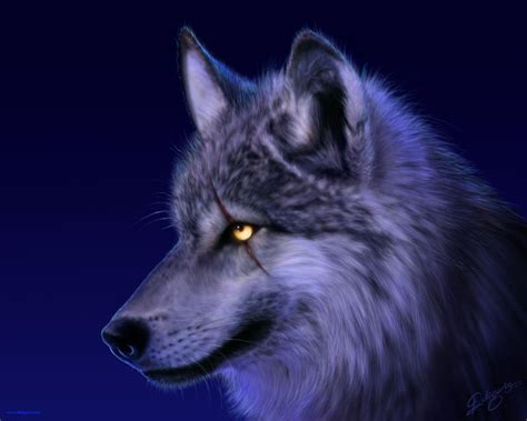 Evil Wolf Wallpaper In Addition Anime Black Wolf With Blue Eyes Further