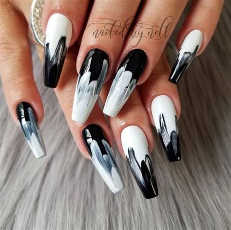 60 Cool Abstract Nail Art Ideas To Try This Year White Nail Designs