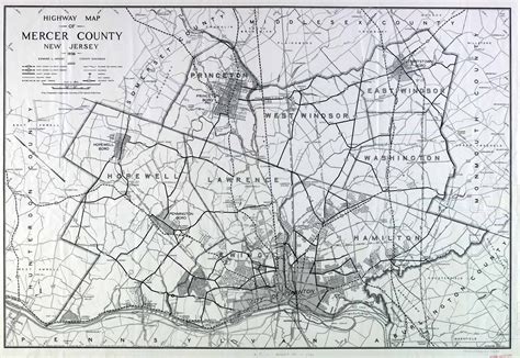 Maps Mercer County 1956