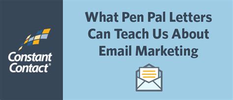 Hi, i am looking for a female penpal for friendship,she must be open minded and curious about what might be beyond the norm.i am a published creative writer,subjects. What Pen Pal Letters Can Teach Us About Email Marketing ...