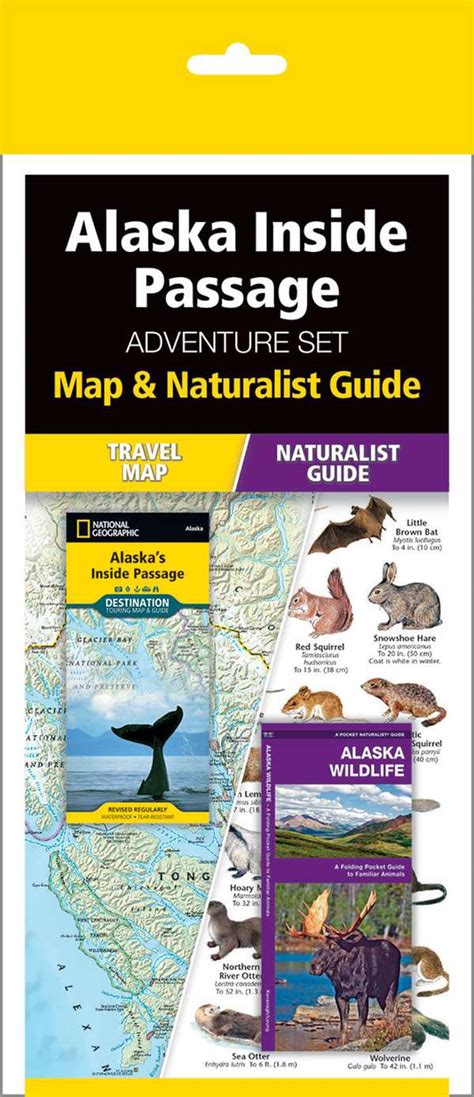 Alaska Inside Passage Adventure Set Travel Map And Pocket Guide