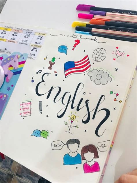 40 Portadas De Inglés Fáciles Lindas Y Creativas