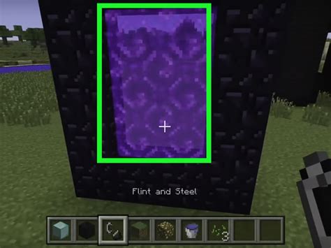 Rinse and repeat the water bucket trick as necessary. How to Build a Nether Portal in Minecraft Console: 9 Steps