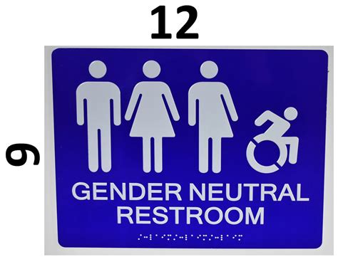 Gender Neutral Restroom Ada Signs Dob Signs Nyc Your Official Store