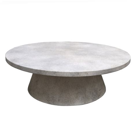 Modern Round Lightweight Coffee Table In Grey Inner Gardens Outdoor