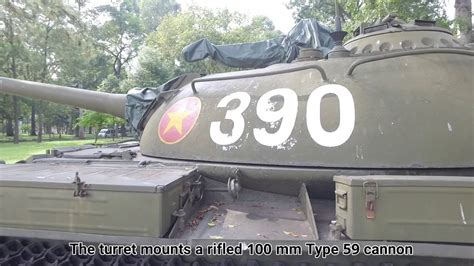 Type 59 Tank Vietnam Army Walkaround Video Reunification Palace Dji