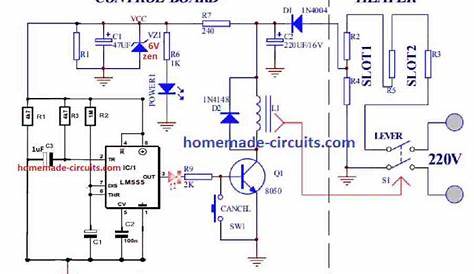 schematic toaster circuit diagram