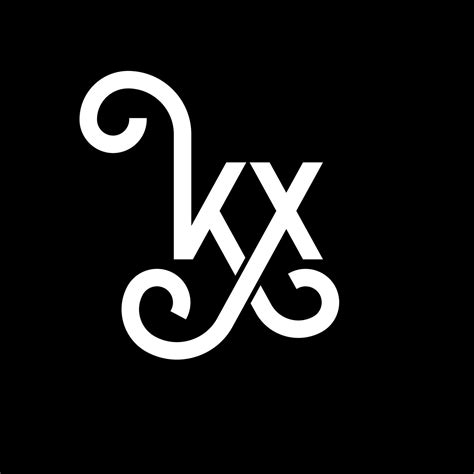 kx letter logo design on black background kx creative initials letter logo concept kx letter