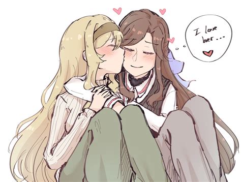 Lesbian Art Cute Lesbian Couples Lesbian Love Anime Couples Yuri Manga Rwby Anime Anime