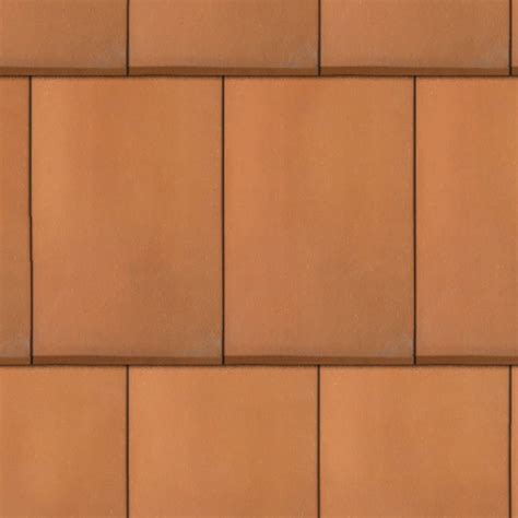 Flat Clay Roof Tiles Texture Seamless 03577